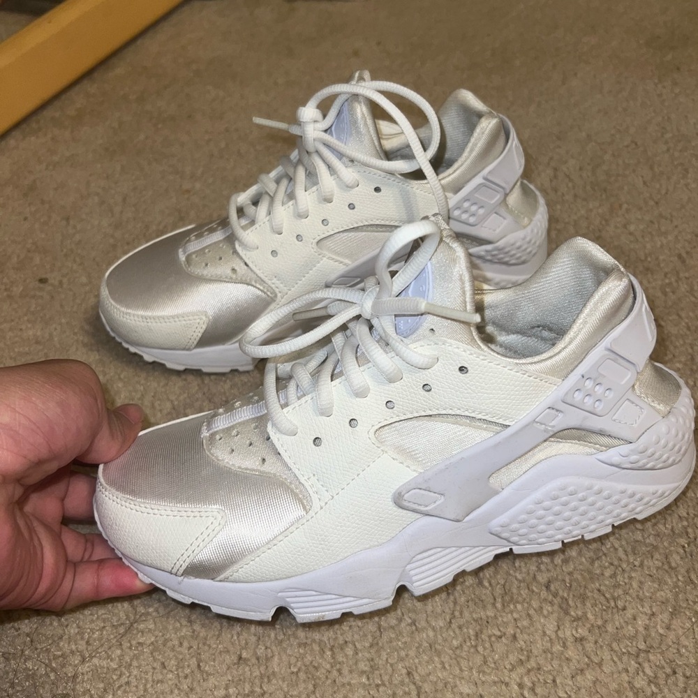 Nike Air Huarache White Sneakers